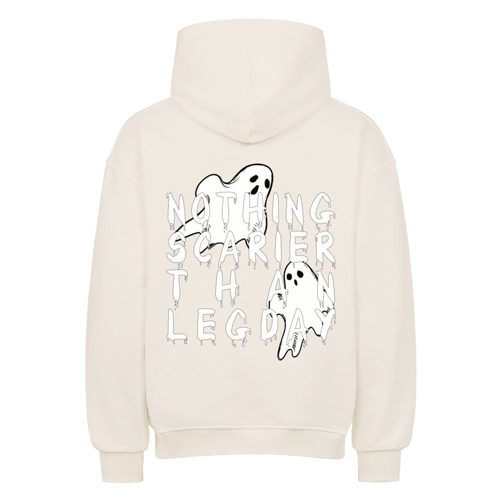 Nothing Scarier Than Legday Geister Oversized Pump Cover Hoodie-Hoodie-Swolemates