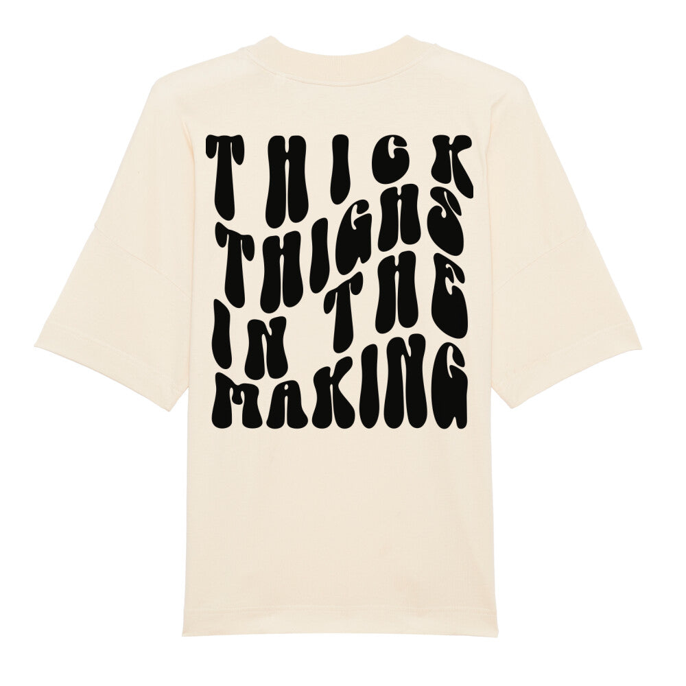 Thick Thighs In The Making Oversize Pump Cover Shirt-T-Shirt-Swolemates