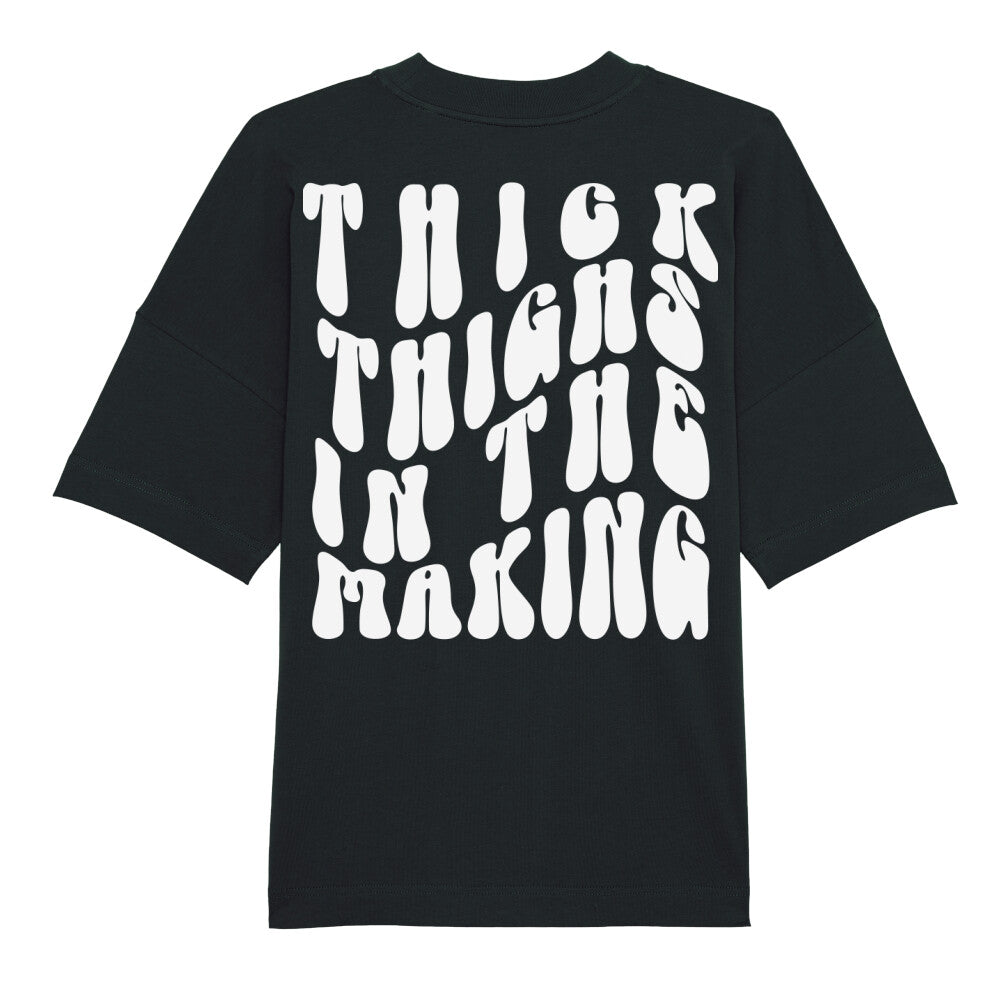 Thick Thighs In The Making Oversize Pump Cover Shirt-T-Shirt-Swolemates