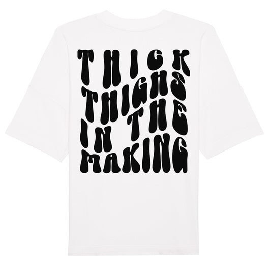 Thick Thighs In The Making Oversize Pump Cover Shirt-T-Shirt-Swolemates