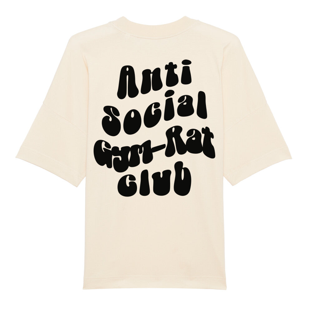 Anti Social Gym Rat Club Oversize Pump Cover Shirt-T-Shirt-Swolemates