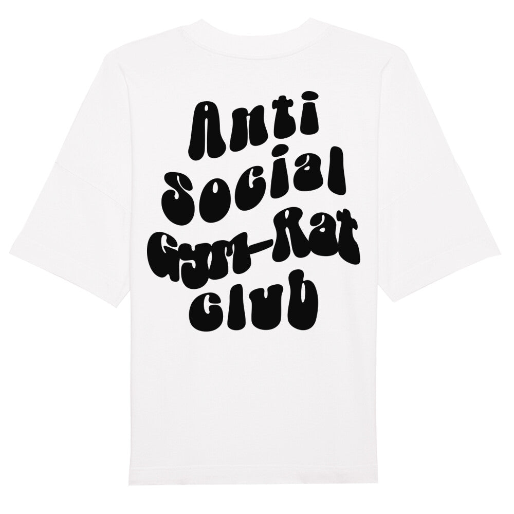 Anti Social Gym Rat Club Oversize Pump Cover Shirt-T-Shirt-Swolemates