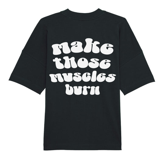 Make Those Muscles Burn Oversize Pump Cover Shirt-T-Shirt-Swolemates