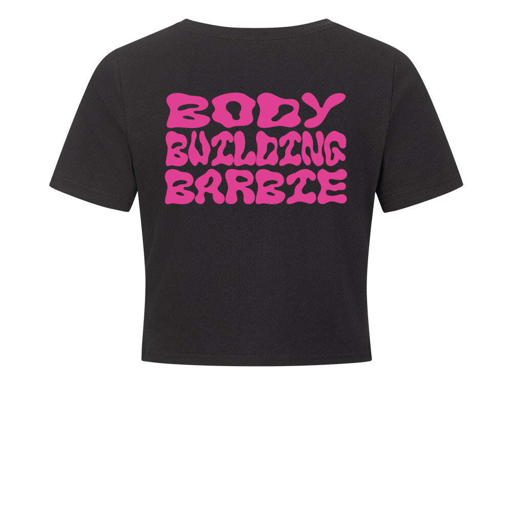 Body Building Barbie V2 Crop Top-T-Shirt-Swolemates