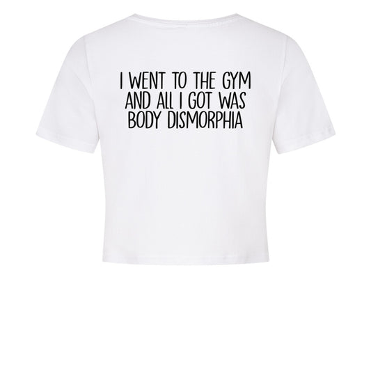 Body Dismorphia Crop Top-T-Shirt-Swolemates