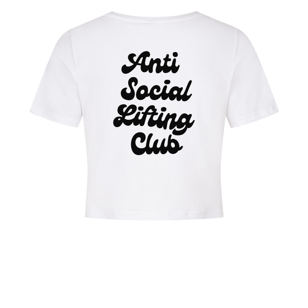 Anti Social Lifting Club Crop Top-T-Shirt-Swolemates