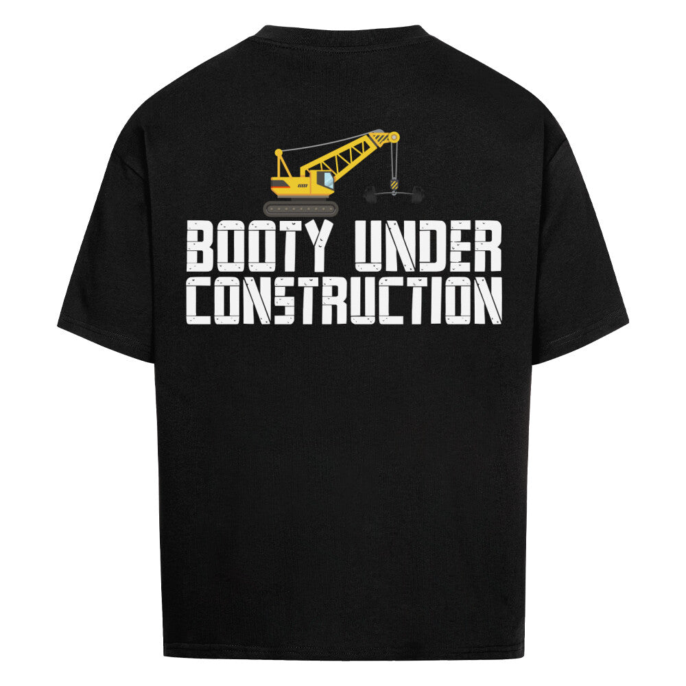 Booty Under Construction Premium Oversize Pump Cover-T-Shirt-Swolemates