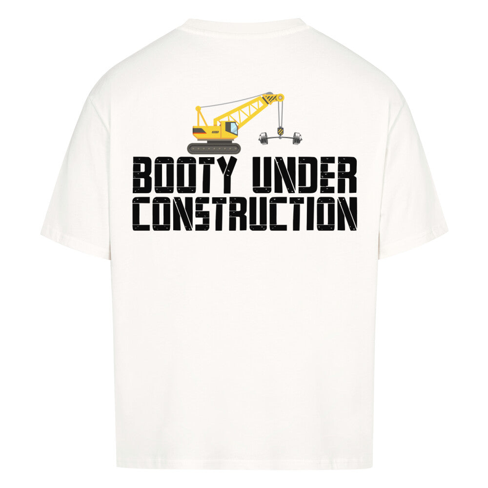 Booty Under Construction Premium Oversize Pump Cover-T-Shirt-Swolemates