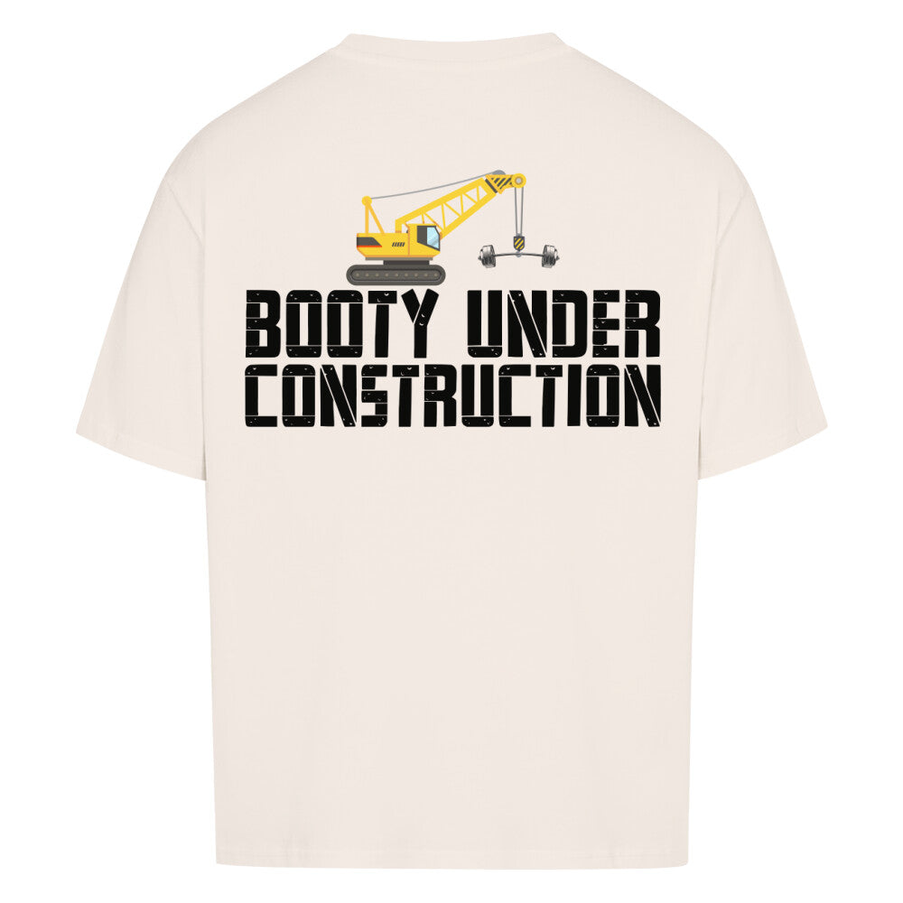 Booty Under Construction Premium Oversize Pump Cover-T-Shirt-Swolemates