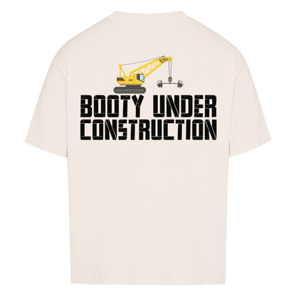 Booty Under Construction Premium Oversize Pump Cover-T-Shirt-Swolemates