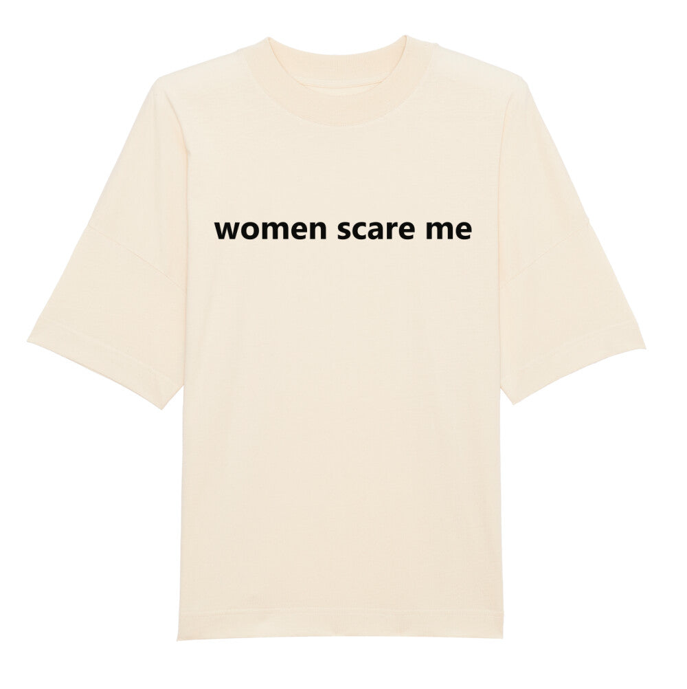 Women Scare Me Oversize Pump Cover-T-Shirt-Swolemates