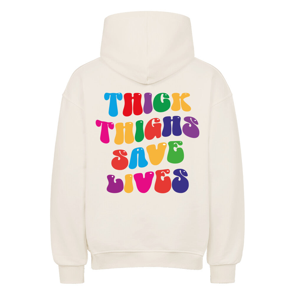 Thick Thighs Save Lives CLR Oversize Pump Cover Hoodie-Hoodie-Swolemates