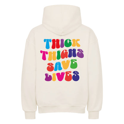 Thick Thighs Save Lives CLR Oversize Pump Cover Hoodie-Hoodie-Swolemates