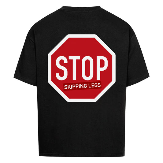 Stop Skipping Legs Premium Oversize Pump Cover-T-Shirt-Swolemates