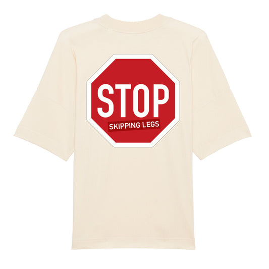 Stop Skipping Legs Oversize Pump Cover Shirt-T-Shirt-Swolemates