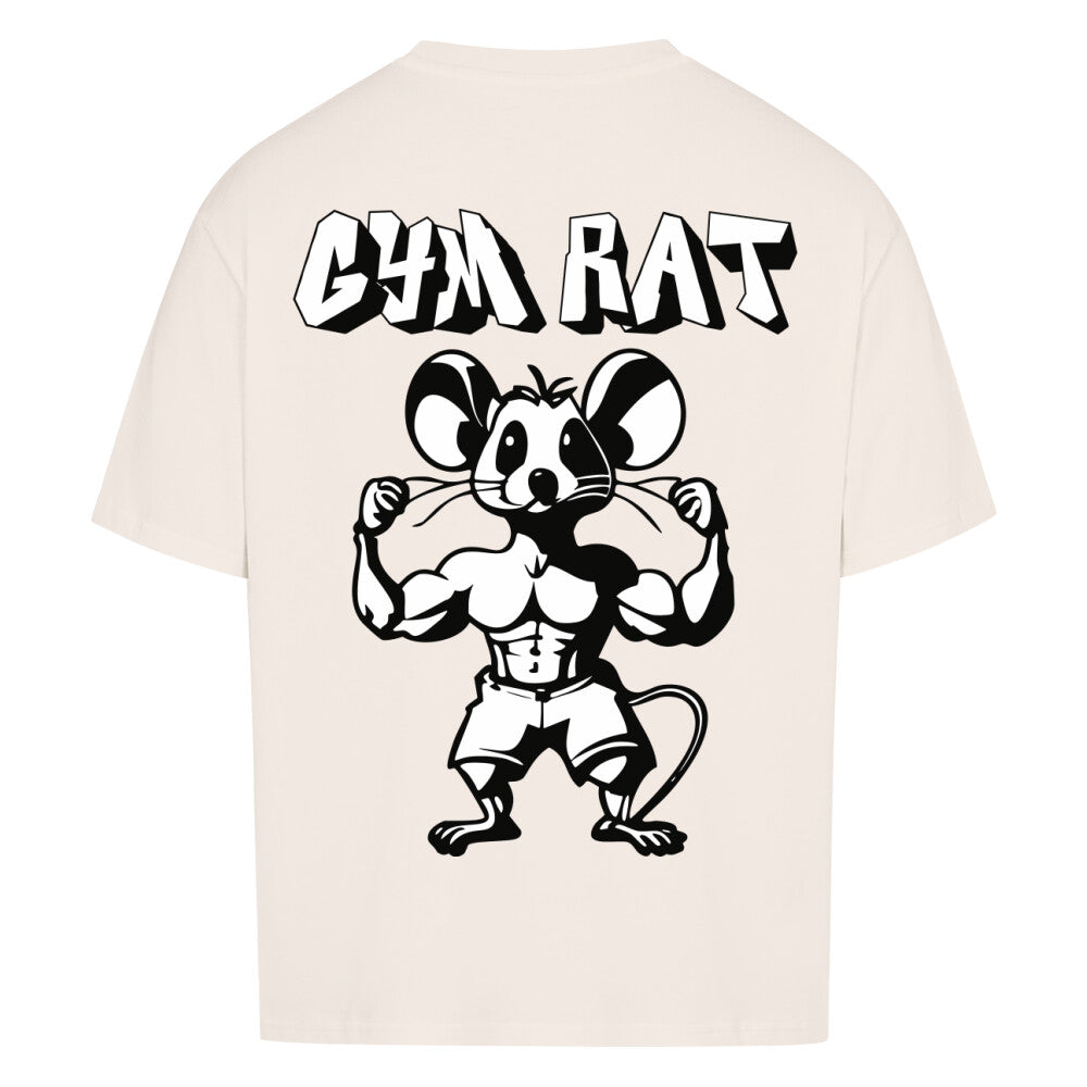 Gym Rat Vis White Premium Oversize Pump Cover-T-Shirt-Swolemates