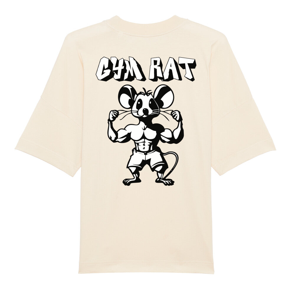 Gym Rat Vis White Oversize Pump Cover-T-Shirt-Swolemates