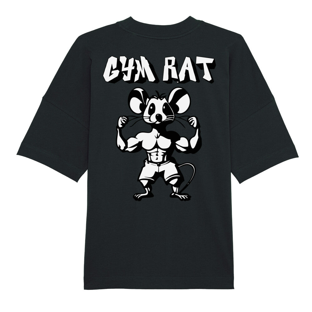 Gym Rat Vis White Oversize Pump Cover-T-Shirt-Swolemates