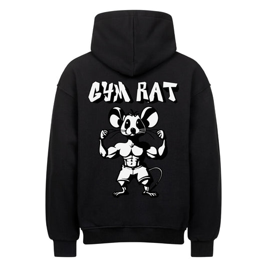 Gym Rat Vis White Oversize Pump Cover Hoodie-Hoodie-Swolemates