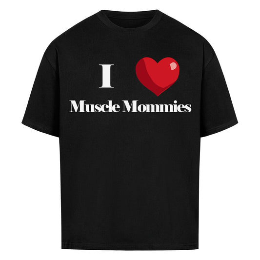 I Love Muscle Mommies Premium Oversize Pump Cover-T-Shirt-Swolemates