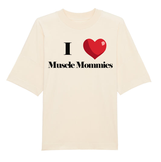 I Love Muscle Mommies Oversize Pump Cover-T-Shirt-Swolemates