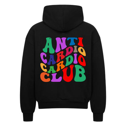 Anti Cardio Cardio Club Premium Oversize Zipper Hoodie Gym Fitness - Swolemates